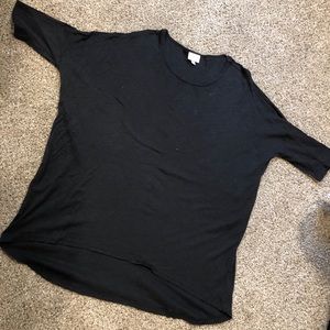 BLACK HIGH LOW LULAROE SHIRT